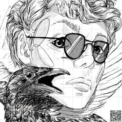 Humanoid rendered head artwork with subject, single, final